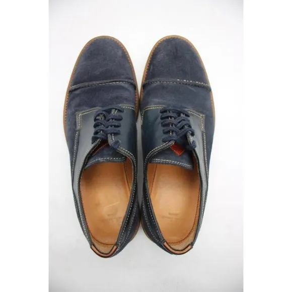 Paul Smith Jeans Men's Size EU 41 Navy Suede Cup Toe Skull Oxford Shoes