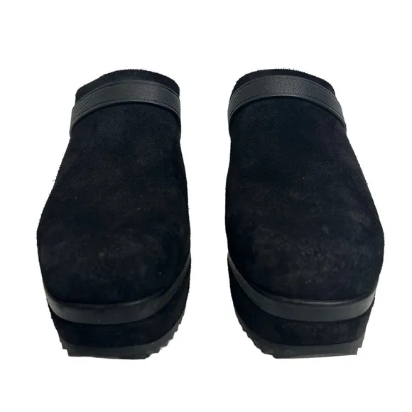 Pedro Garcia Fabia Leather Suede Clogs Sz 40 Black