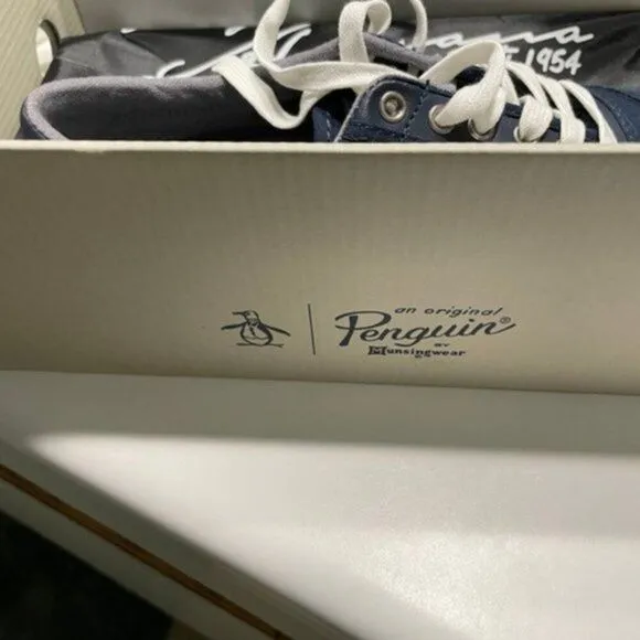 Penguin suede sneaker navy size 7