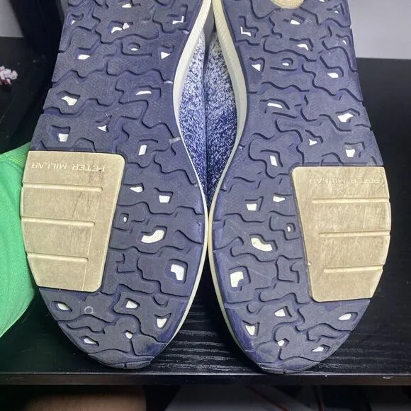 Peter Millar Hyperlight Apollo Mens 11.5 Navy Blue White Shoes Sneakers