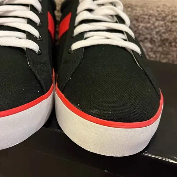 Polo Ralph Lauren Giles Boat Deck shoes sneakers new black red Mens Size 13