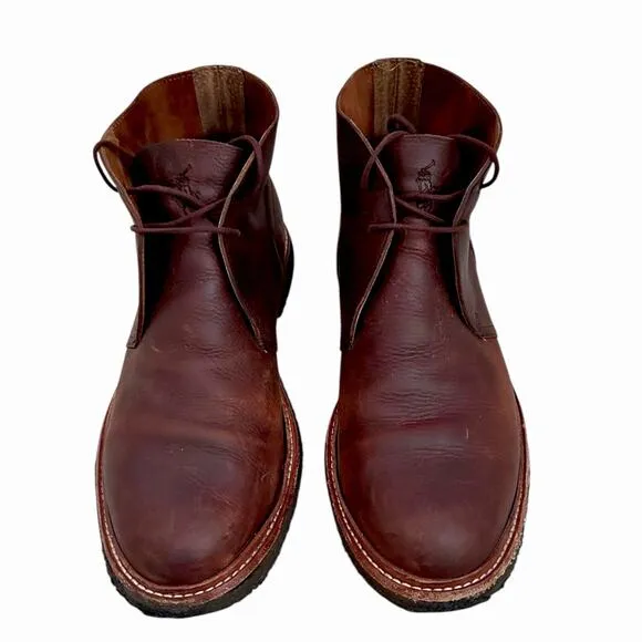 Polo Ralph Lauren Karlyle Chukka Boots Mens 11.5 D Brown Leather Preppy Hipster