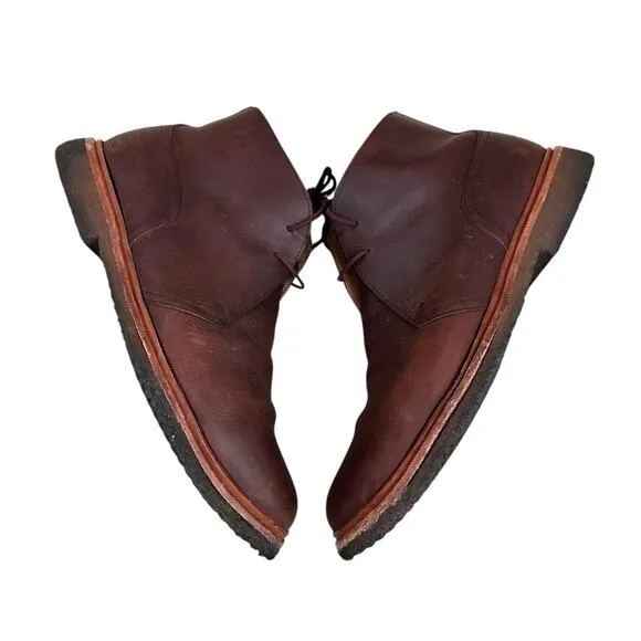 Polo Ralph Lauren Karlyle Chukka Boots Mens 11.5 D Brown Leather Preppy Hipster