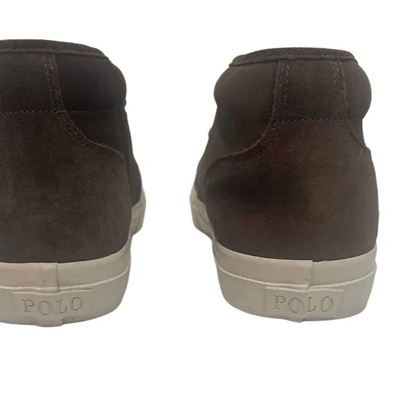 Polo Ralph Lauren Keaton Chukka Suede Sneaker Shoes Brown 14 Mens‎