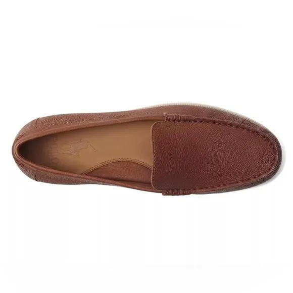Polo Ralph Lauren Men Merton Leather Venetian Loafers Sz 11 Brown Dress Shoes