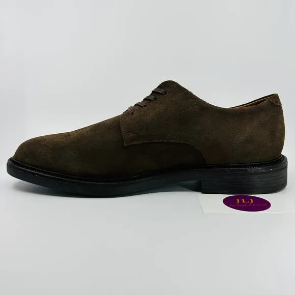 Polo Ralph Lauren Men's Asher Derby Brown Suede Lace Up Oxford Shoes Size 10.5