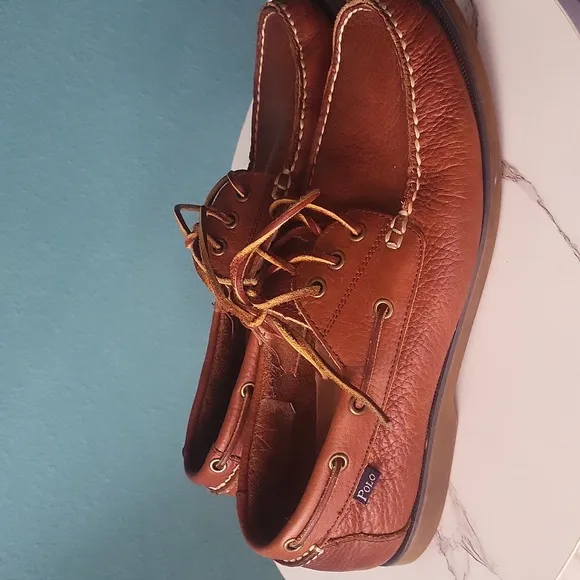 Polo Ralph Lauren, the Men's Bienne Leather Boat Shoes