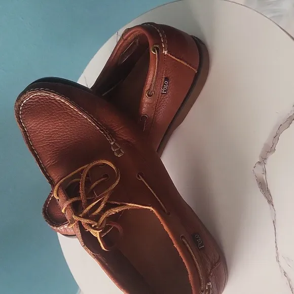 Polo Ralph Lauren, the Men's Bienne Leather Boat Shoes