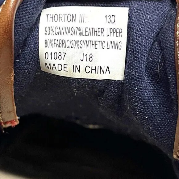 POLO Ralph Lauren THORTON III Hawaii Aloha Red Boat Shoes Mens Sz 13D NO INSOLES