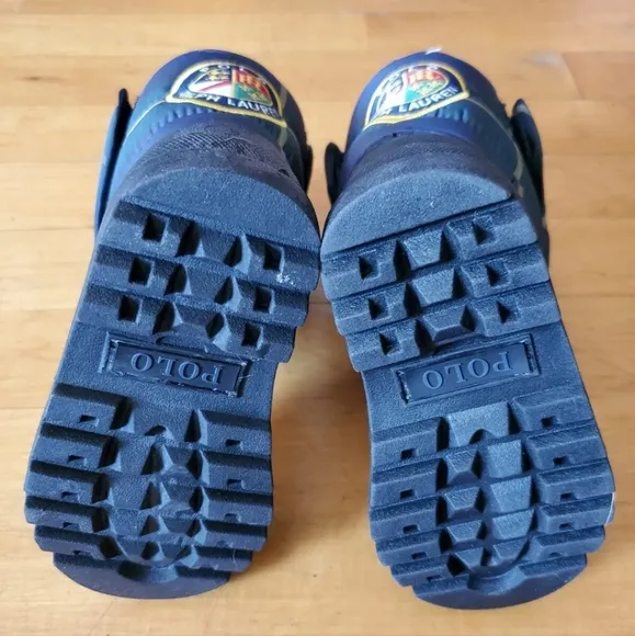 Polo Ralph Lauren Toddlers Size 5 Navy Plaid Hamil Ten Winter Boots
