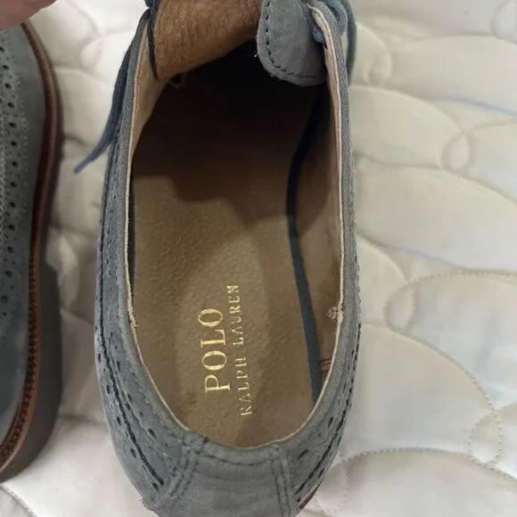 Polo Ralph Lauren Torrington Wingtip Suede Mens Shoes