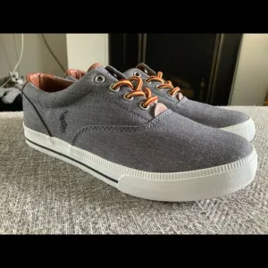 POLO RALPH LAUREN VAUGHN Boat Shoes Grey Boys 5.5