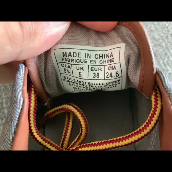 POLO RALPH LAUREN VAUGHN Boat Shoes Grey Boys 5.5