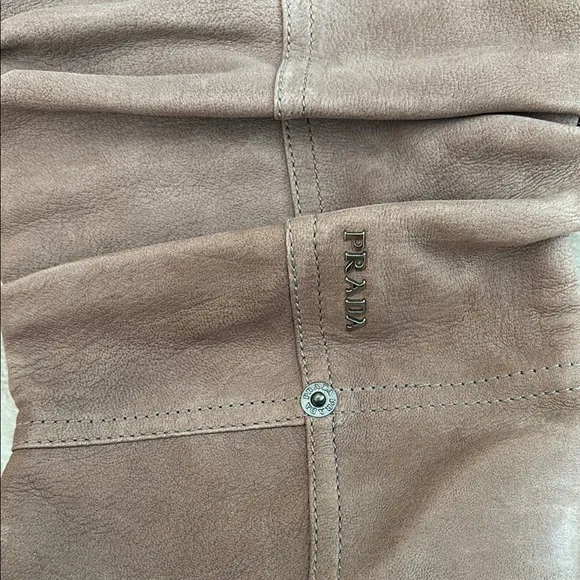 Prada Brown Winter Boots with Suede Finish