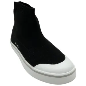 Prada Kids Black Stretch Sock Sneakers