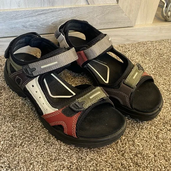 Pristine ECCO Offroad Multicolor Leather Sandals 40(9/9.5)