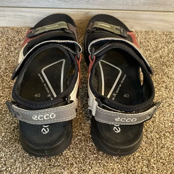 Pristine ECCO Offroad Multicolor Leather Sandals 40(9/9.5)
