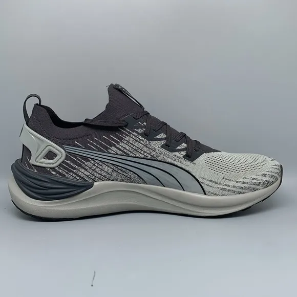 Puma Electrify Nitro 3 Knit Coal Concrete Gray Running Shoes 379084 Men's Sz 13