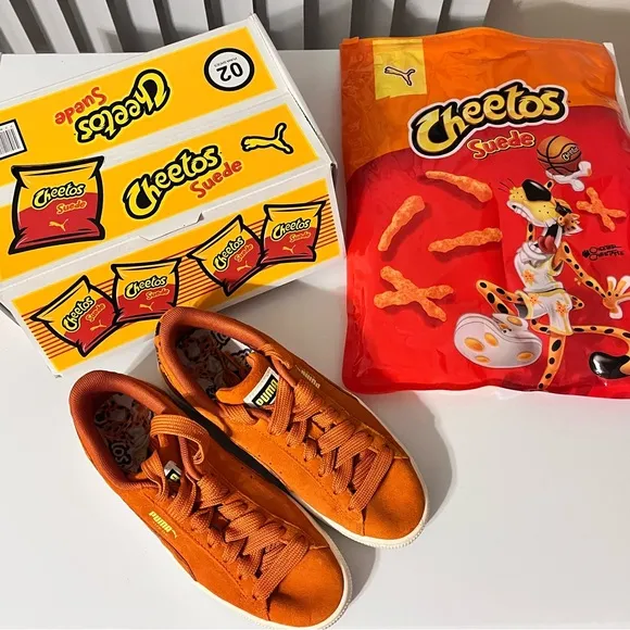 Puma Kids Cheetos Suede Shoes - Orange