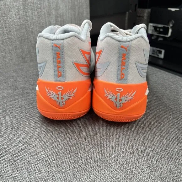 Puma MB.02 LaMelo Ball Melo New Basketball Shoes Platinum Gray Mens Size 12