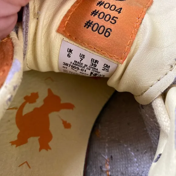 PUMA POKÉMON CHARMAMDER SNEAKERS SIZE BIG KIDS 7