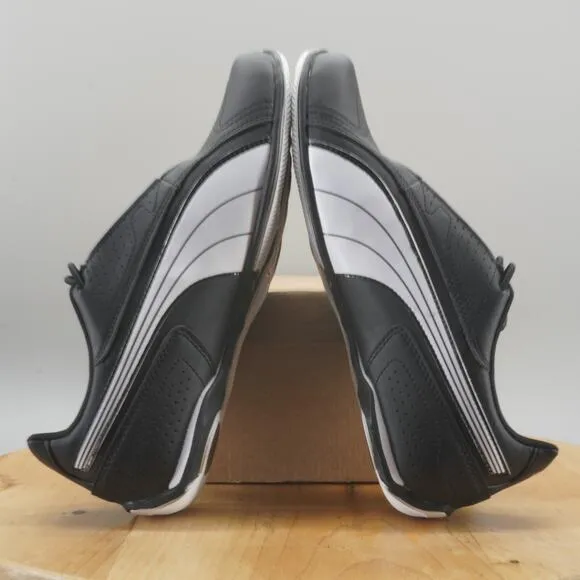 Puma Redon Bungee Mens Size 8.5 Shoes Black White Driving Athletic Sneakers NEW