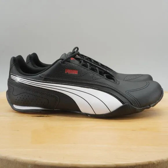 Puma Redon Bungee Mens Size 8.5 Shoes Black White Driving Athletic Sneakers NEW