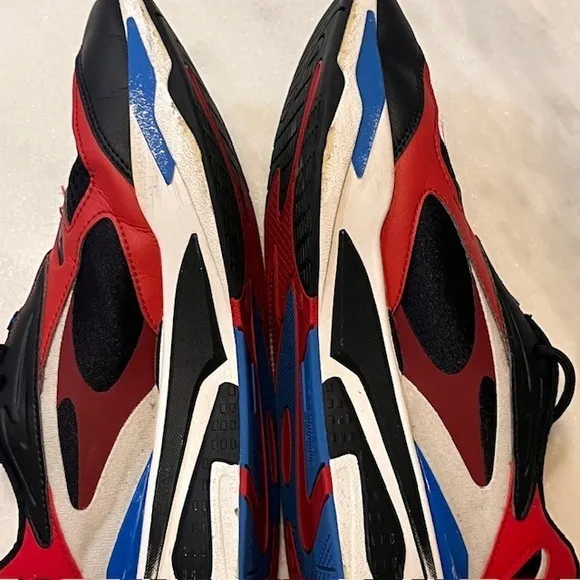 Puma RS-Fast Running Shoes Lightweight Cushioned Sneakers Black Red Blue Size 8