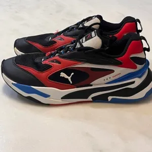 Puma RS-Fast Running Shoes Lightweight Cushioned Sneakers Black Red Blue Size 8