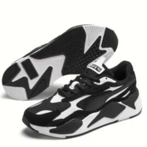 Puma RS-X Black &amp; White Dad Sneakers Size 6 Big Kids 8 Woman