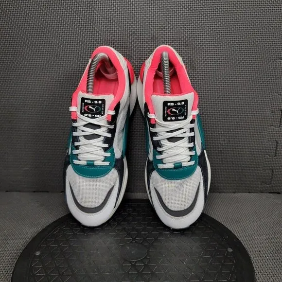 Puma RS 9.8 Space Shoes Womens Sz 9 White Athletic Trainers Sneakers