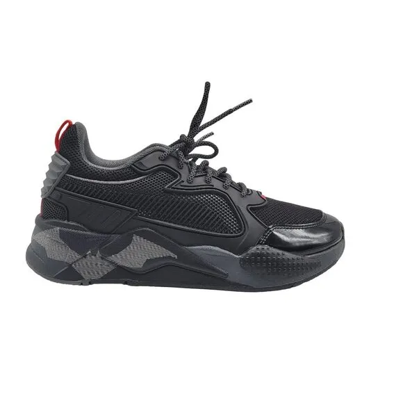 Puma RsX Batman Jr Boys Black Sneakers Shoes 38308301 Size 7C