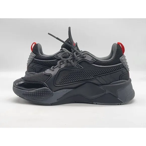 Puma RsX Batman Jr Boys Black Sneakers Shoes 38308301 Size 7C