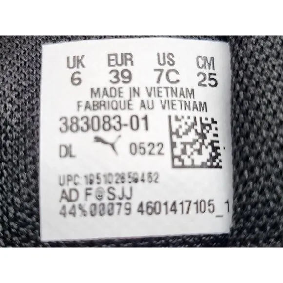 Puma RsX Batman Jr Boys Black Sneakers Shoes 38308301 Size 7C