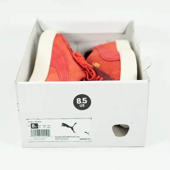 Puma x Michael Lau Artist 'Poppy Red' 2020 Suede VTG Limited 380820-01 size 8.5