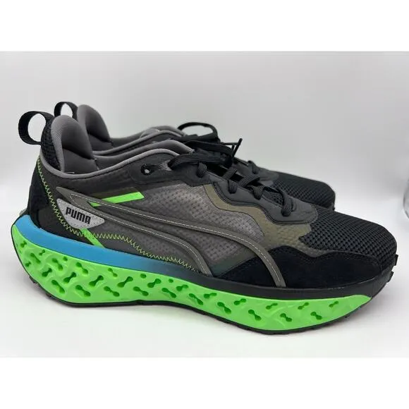 Puma Xetic Sculpt Beyond Running Shoes Black Green 387658-02 Mens Size 11