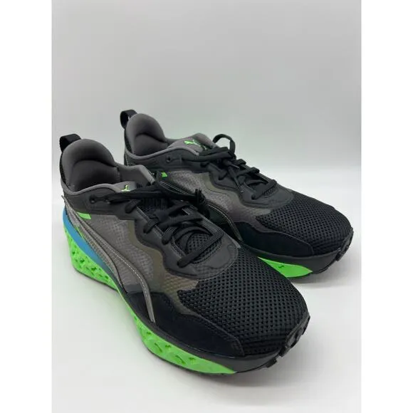 Puma Xetic Sculpt Beyond Running Shoes Black Green 387658-02 Mens Size 11