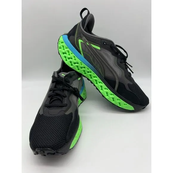 Puma Xetic Sculpt Beyond Running Shoes Black Green 387658-02 Mens Size 11