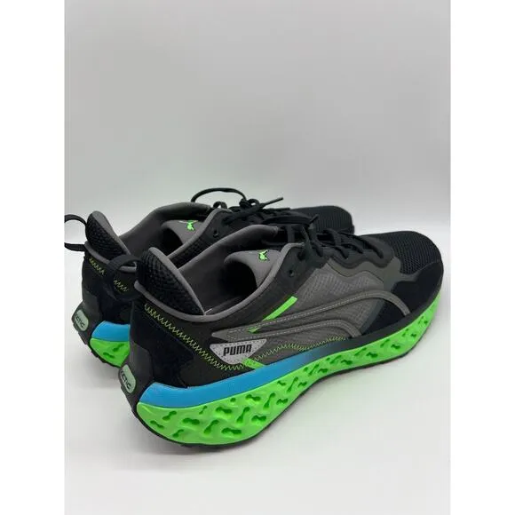 Puma Xetic Sculpt Beyond Running Shoes Black Green 387658-02 Mens Size 11