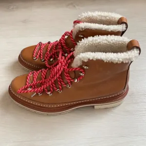 rag &amp; bone Compass Boots 39.5 EU 9.5 US Women's Shearling Leather Hiking Boots