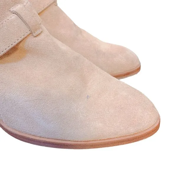 Rag &amp; Bone Tan Suede Ankle Booties With Strap 7