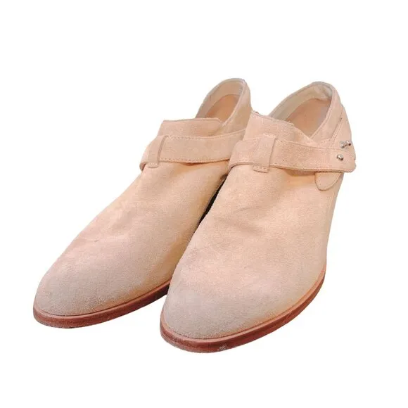 Rag &amp; Bone Tan Suede Ankle Booties With Strap 7