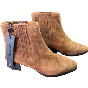 Rag &amp; Bones ICON Rover Chelsea Boots Almond Toe Leather Suede Shoes Size 38 US 8