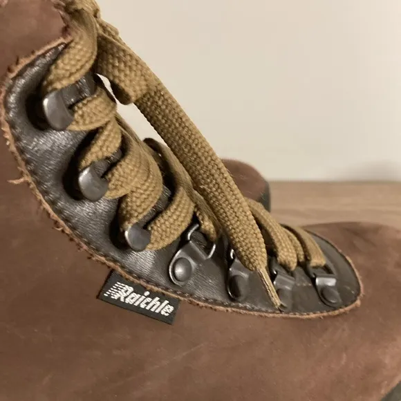 Raichle of Switzerland hiking boots chocolate brown 8
