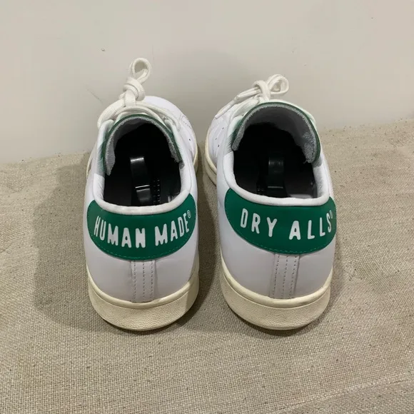 RARE Adidas Stan Smith X Human Made Mens Shoes Leather Sneakers White Size 10.5