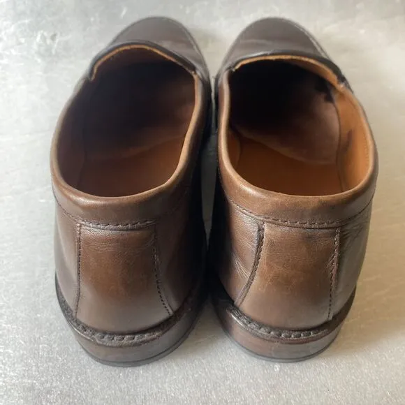 RARE Allen Edmonds Patriot Men's 10.5 3E Brown Slip On Penny Loafer Shoes USA