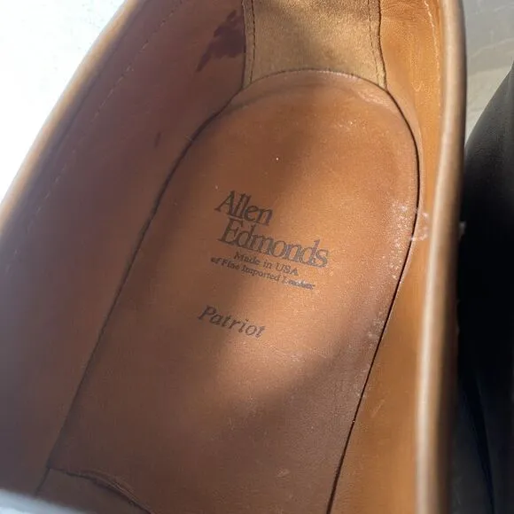 RARE Allen Edmonds Patriot Men's 10.5 3E Brown Slip On Penny Loafer Shoes USA