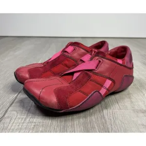 RARE Vtg Diesel Archive Pink Suede Trainers Shoes Sneakers Bellatrix Women 7.5 D