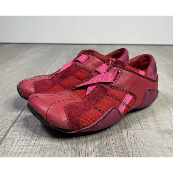 RARE Vtg Diesel Archive Pink Suede Trainers Shoes Sneakers Bellatrix Women 7.5 D