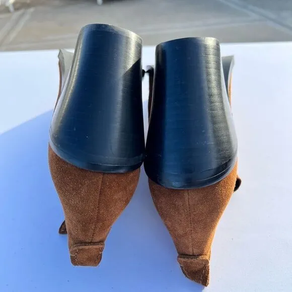 Rebecca Minkoff Seiji Notched Suede Ankle Boots Size 10